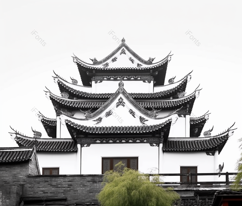 台儿庄古城中式建筑摄影图,高清,摄影图,摄影图片,图片大全,摄影图免费下载